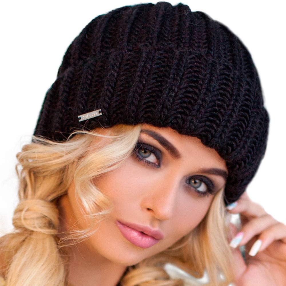 Braxton Hats - Women’s Knit Fleece Beanie - Fisherman Men’s Winter Wool Grey Cap