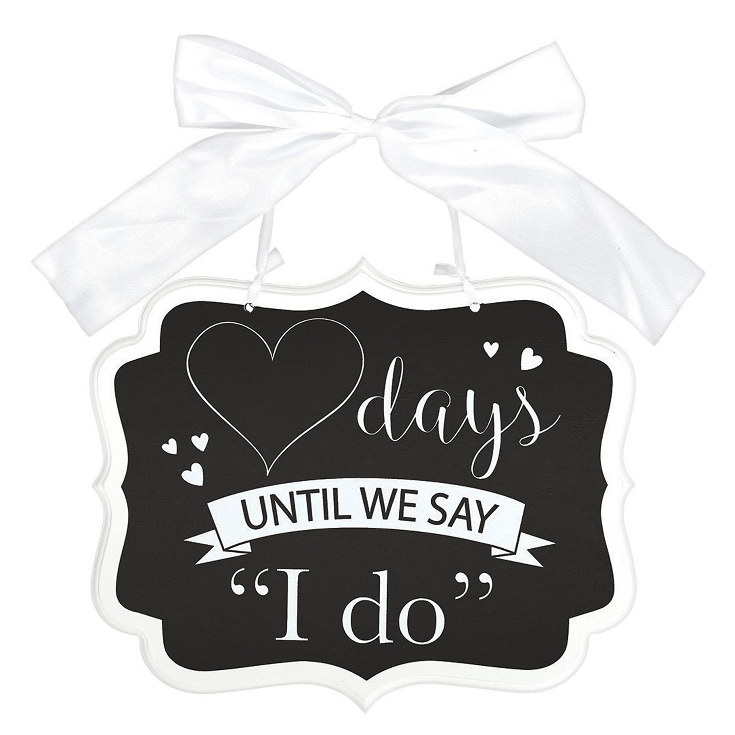 (PKT) Adult 1 Count Down To I Do MDF Wedding Sign