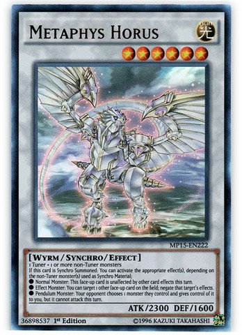 Yu-Gi-Oh! - Metaphys Horus (MP15-EN222) - Mega Pack 2015 - 1st Edition - Ultra Rare