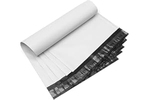 PACIFIC MAILER Poly Mailer Shipping Envelopes Bags with Self Sealing Adhesive, Waterproof and Tear-Proof Postal Bags [White, 9" x 12", Pack of 100]