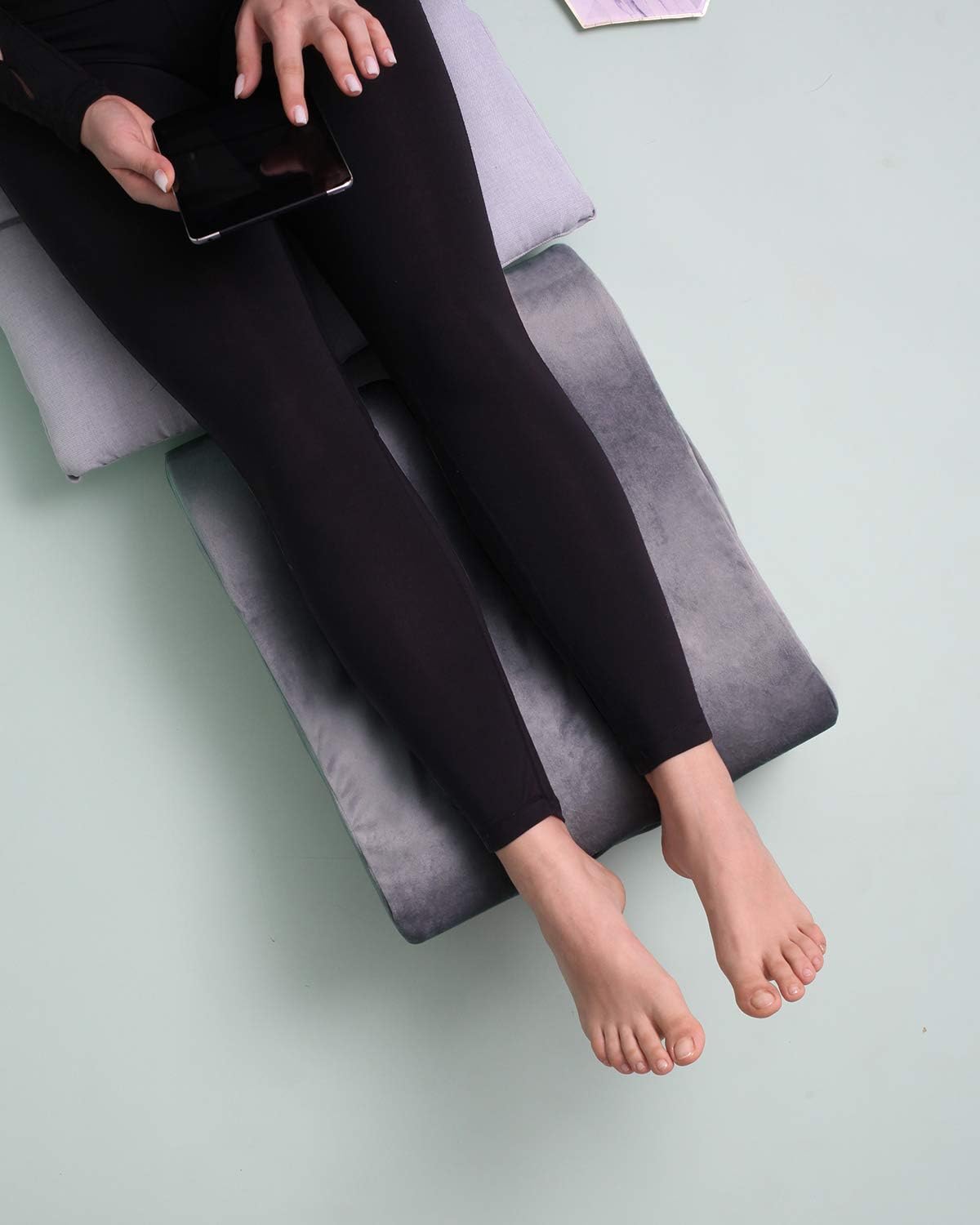 LightEase Leg Elevation Pillow, Memory Foam Leg Elevating Support Wedge Pillow for Sleeping, Reading, Rest, Surgery, Injury, Relieve Back Hip Knee Pain, Improve Blood Circulation, Reduce Swelling: Home & Kitchen