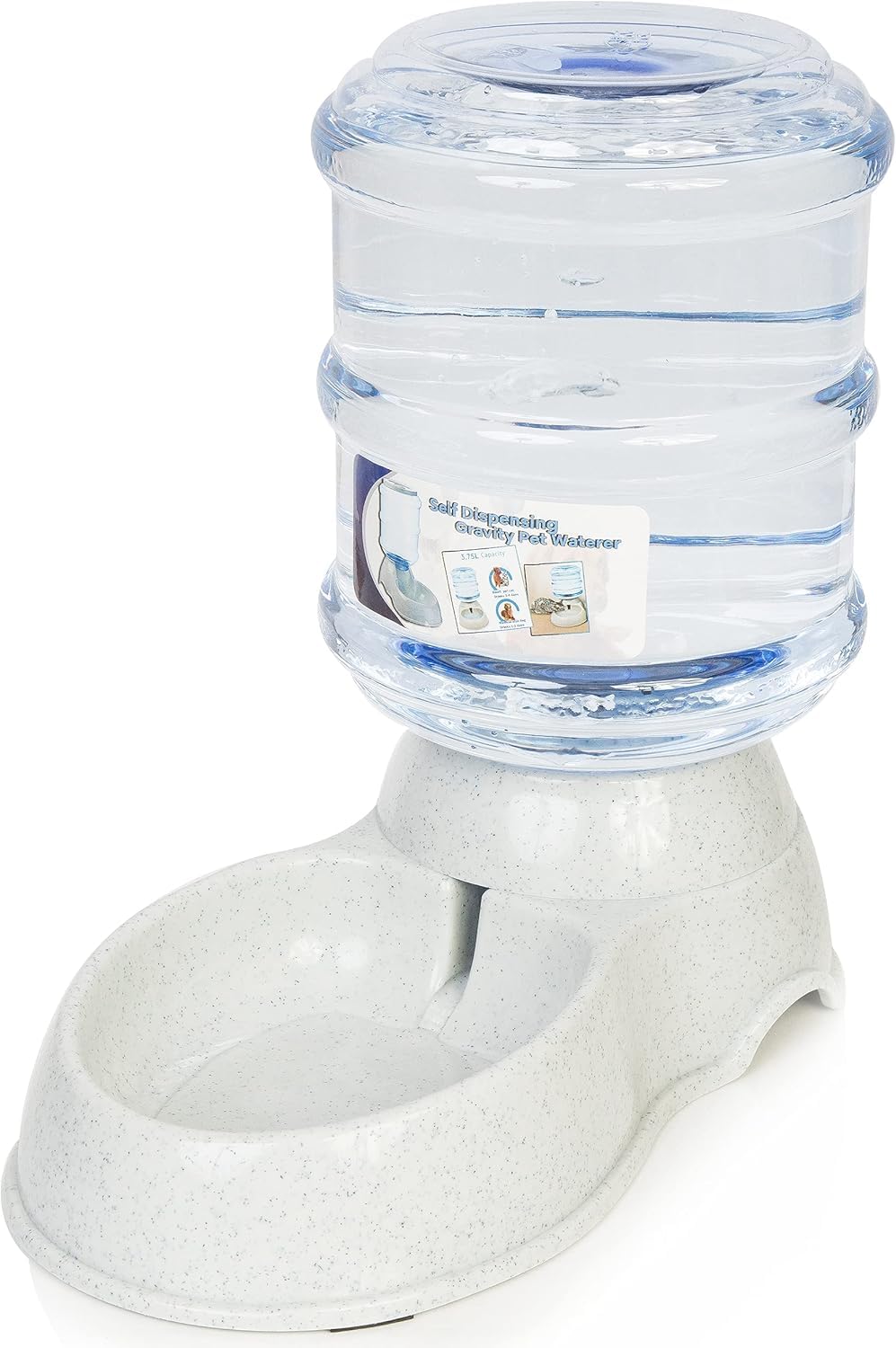 Zone Tech Self-Dispensing Pet Waterer - Premium Quality Durable Self-Dispensing Gravity 3.7 Liters Pet Waterer