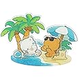 Milkmochabear Sunny Getaway Acrylic Standee Authentic Merchandise (5.3" x 3.9" Inches) Cute Adorable for Home Office Décor Gifts Decoration Decorative Shelves