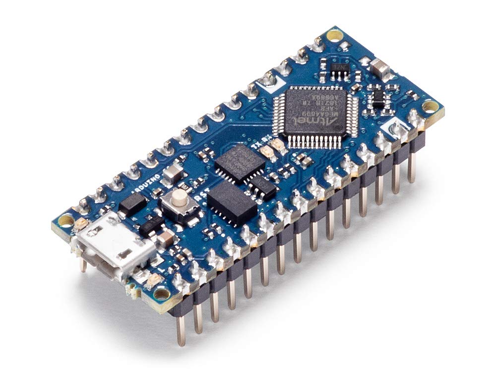 Arduino Nano Every with headers [ABX00033] - Compact ATmega4809 Microcontroller with Micro USB, 20 Digital I/O, 6 Analog Inputs, and Easy Prototyping for DIY Projects