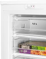 SIA SFZ144WH 160L Tall White Freestanding Upright Freezer E Rated 6 Drawers view 6