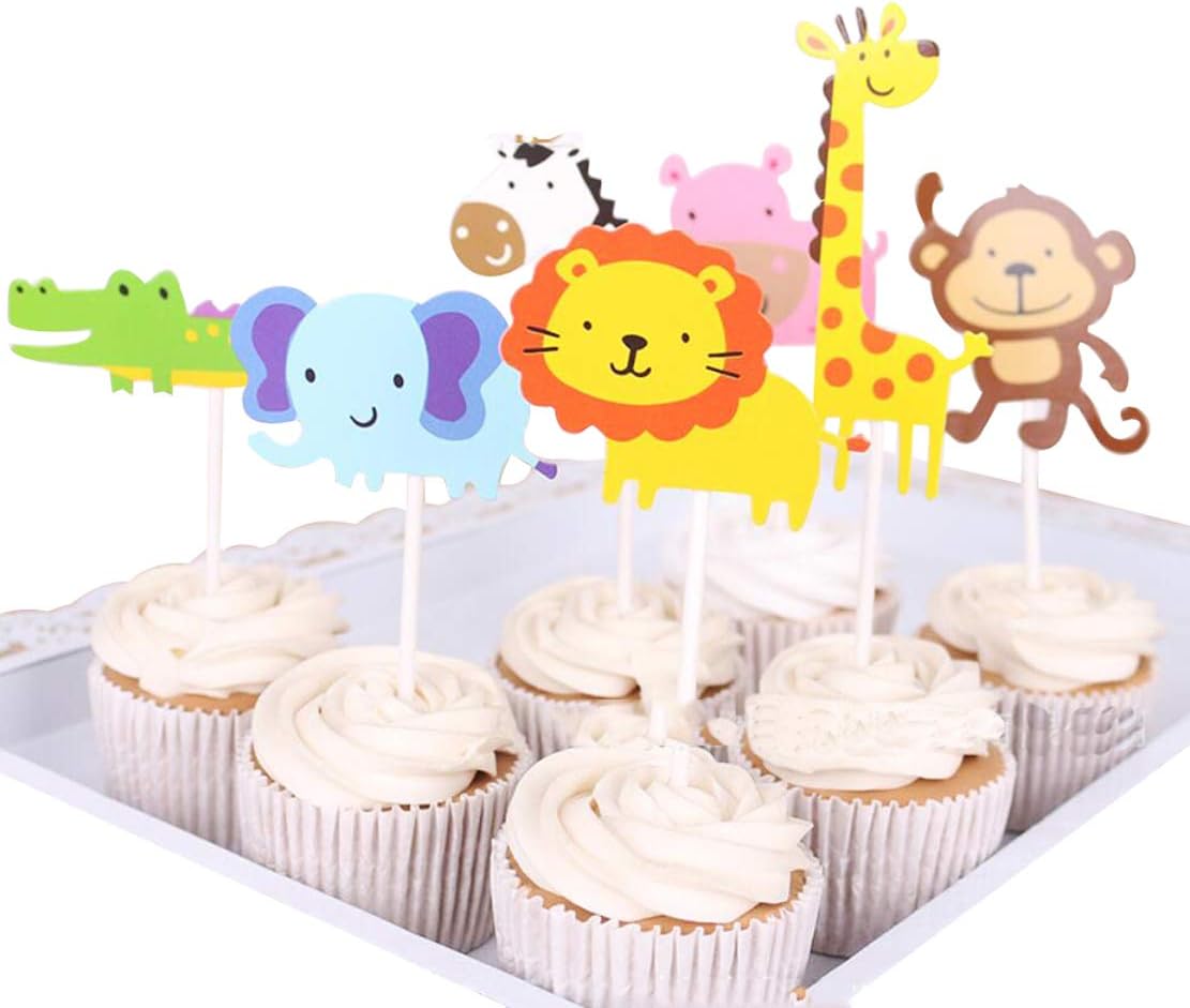 Decoration De Cupcakes Alternative Fait A La Main Decoration Pour Gateau Danniversaire Avec Motif Girafe Elephant Lion Decoration De Gateau Decoration De Gateau Accessoires De Decoration Patisserie gd In