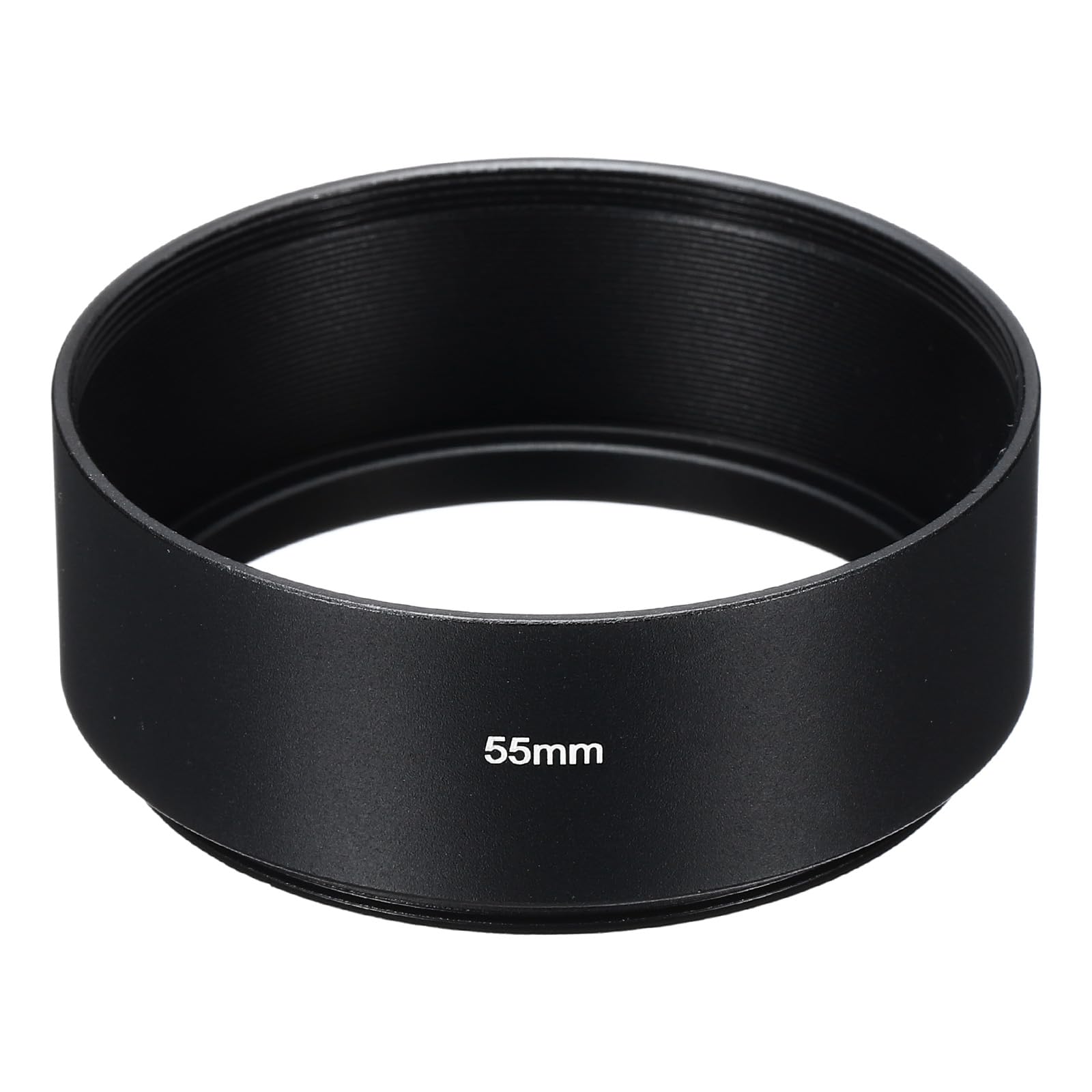 PATIKIL 55mm Lens Hood, Standard Focus Frosted Surface Anti-reflective Inside Hood for Camera Lens, Black for Nikon, for Fujifilm, for Pentax, for Leica