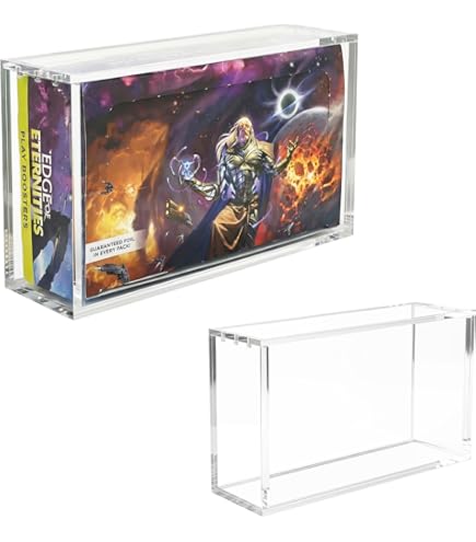 Amazon.com: The Hobby Lair Deluxe Acrylic Case for Magic Collector Booster  Boxes | Magnetic Easy Top Loading | Thick 6mm Protection