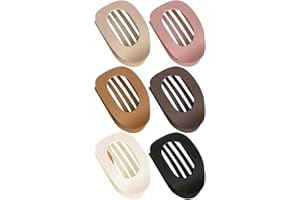 Oval-Shaped Flat Claw for Women-Strong Hold Lay Down Claw Clamps Hair Barrettes Alligator Clip-Flat Clips-Simple Elegant Duck