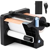 Frifreego Automatic Label Dispenser, 2.98lb Portable Electric Label Dispenser for 20-130mm Labels, 3 Speed Adjustable with Dual Senser for Shipping/Document/Reminding Labels (with a Battery)