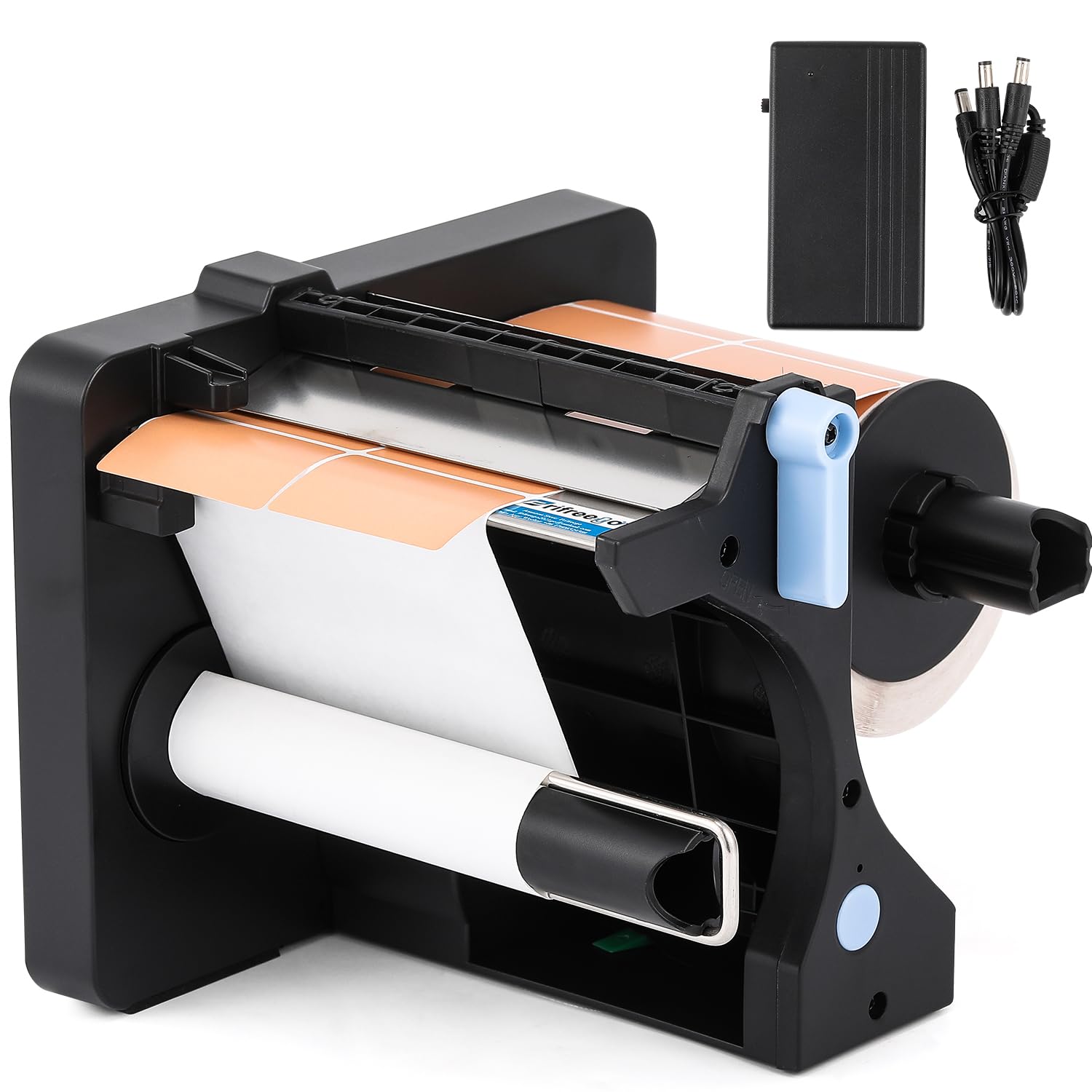 Photo 1 of (MISSING POWER) (PARTIAL SET) Frifreego Automatic Label Dispenser, 2.98lb Portable Electric Label Dispenser for 20-130mm Labels, 3 Speed Adjustable with Dual Senser for Shipping/Document/Reminding Labels (with a Battery)