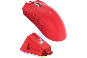 MAGIC-REFINER Attack Shark X11 59g Superlight Wireless Gaming Mouse with Magnetic RGB Charging Dock，BT/2.4G Wireless/Wired Mo