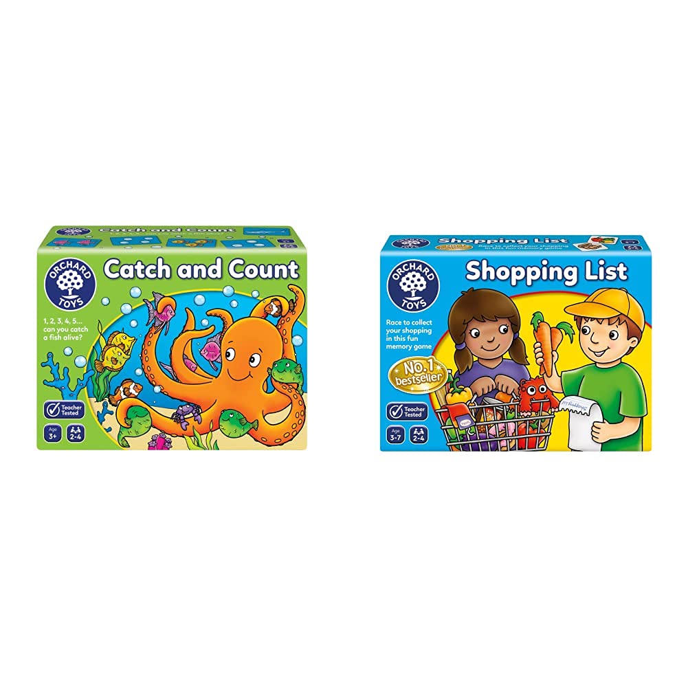 Orchard Toys Catch and Count Game & Shopping List Game