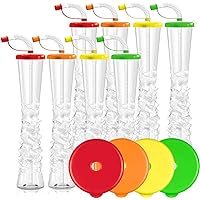 Sweet World USA Ice Yard Cups Party 8-PACK - for Margaritas, Cold Drinks, Frozen Drinks, Kids Parties - 17 oz. (500 ml) - set
