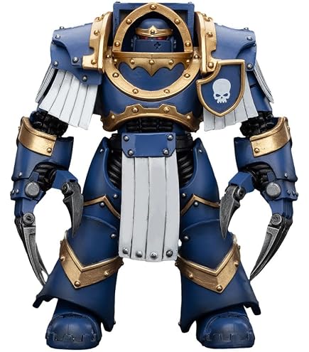 1/18 JOYTOY X Warhammer 40k Ultramarines Captain in Terminator Armour Figure