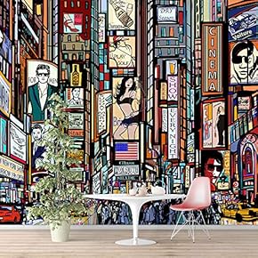 Wall Murals for Bedroom Brooklyn Bridgeand Newyork City Large Removable Wallpaper Peel and Stick Wall Stickers - 66x96 inches