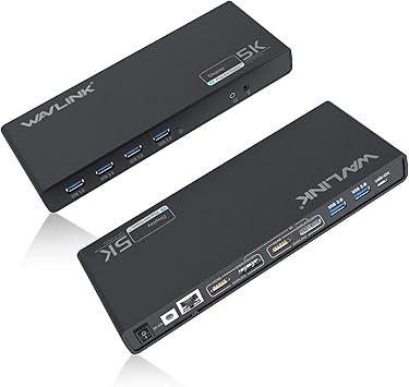 Amazon Com Wavlink Usb C Laptop Docking Station Single 5k Dual 4k 60hz Video Outputs Dual Monitor For Usb C Usb A Windows 2 Hdmi 2 Dp Gigabit Ethernet 6 Usb 3 0 Dl6950 Pd Function