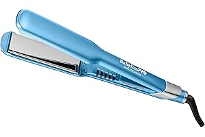 BabylissPRO Nano Titanium Ultra-Sleek Hair Straightener, Flat Iron for All Hair Types