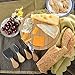 Gourmet 5 Pcs Travel Cheese Board Set with Charcuterie Board - Hard Cheese Knife, Shaver, Fork & Spreader - 8