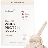 New Origins European Grass Fed Whey Protein Isolate (Unflavored, 14 Servings, Non-GMO, Gluten-Free, Sugar & Soy Free)