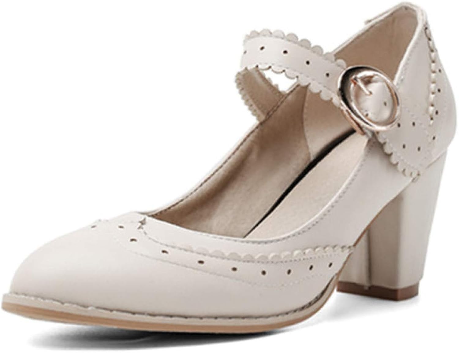 Damen Elegante Schnalle Schleife Riemen Pumps Chic Kitten Heel Mary Jane Schuhe Bequem Hochzeit