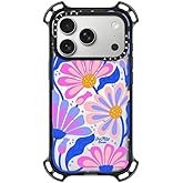 CASETiFY Bounce iPhone 17 Pro Case [Shockproof/Compatible with Magsafe / 21.3 ft. 7X Military Grade Drop Protection] - Mystic Daisy - Clear Black