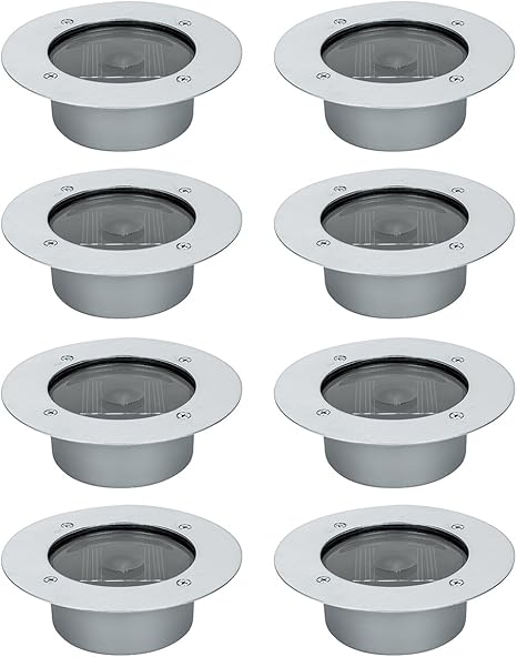 Solar Bodenleuchte Rman 8 Stuck Solarleuchten Garten Licht Wasserdichtes Ip65 Bodenleuchten Gartenleuchten Helles Weiss Solarlampen Bodenstrahler Licht Amazon De Beleuchtung