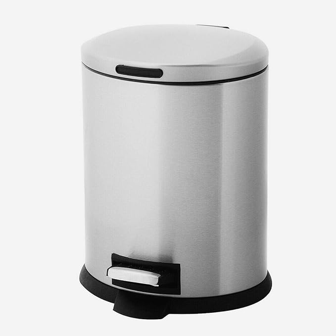 trash can with lid and foot pedal