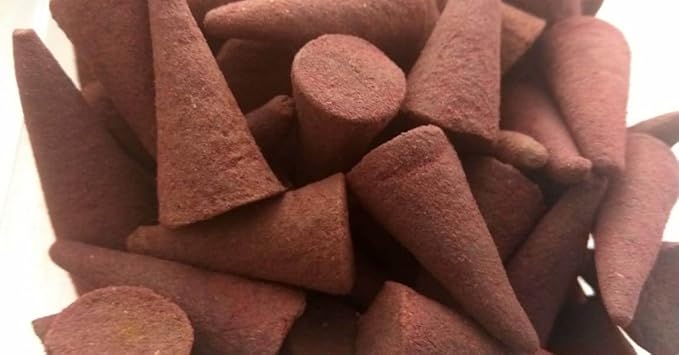 100% Original Low Smoke Rose Fragrance Premium Quality DHOOP Cones(Approx 90-95 Cones)