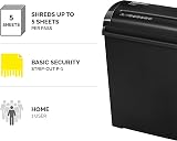 Fellowes P-25S Document Shredder 5 Sheet Strip Cut 7mm 11 Litre Bin Black view 2