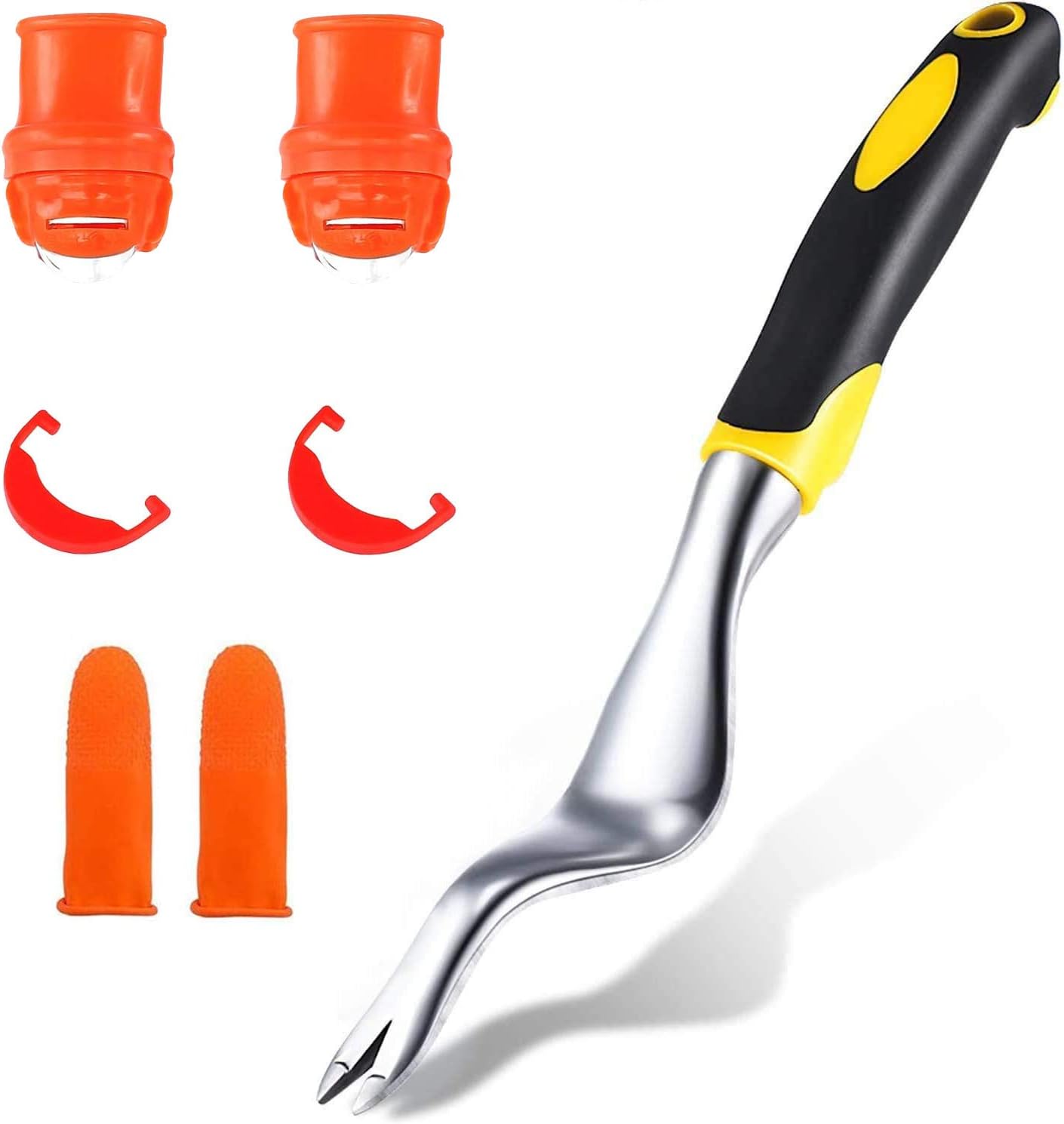 DNY Hand Weeder Tool，Stainless Manual Weeding Puller Removal with Ergonomic Handle，Bend-Proof Gardening Tool Remove Dandelions Thistles and Other Weeds for Garden Lawn Farmland Transplant : Garden & Outdoor