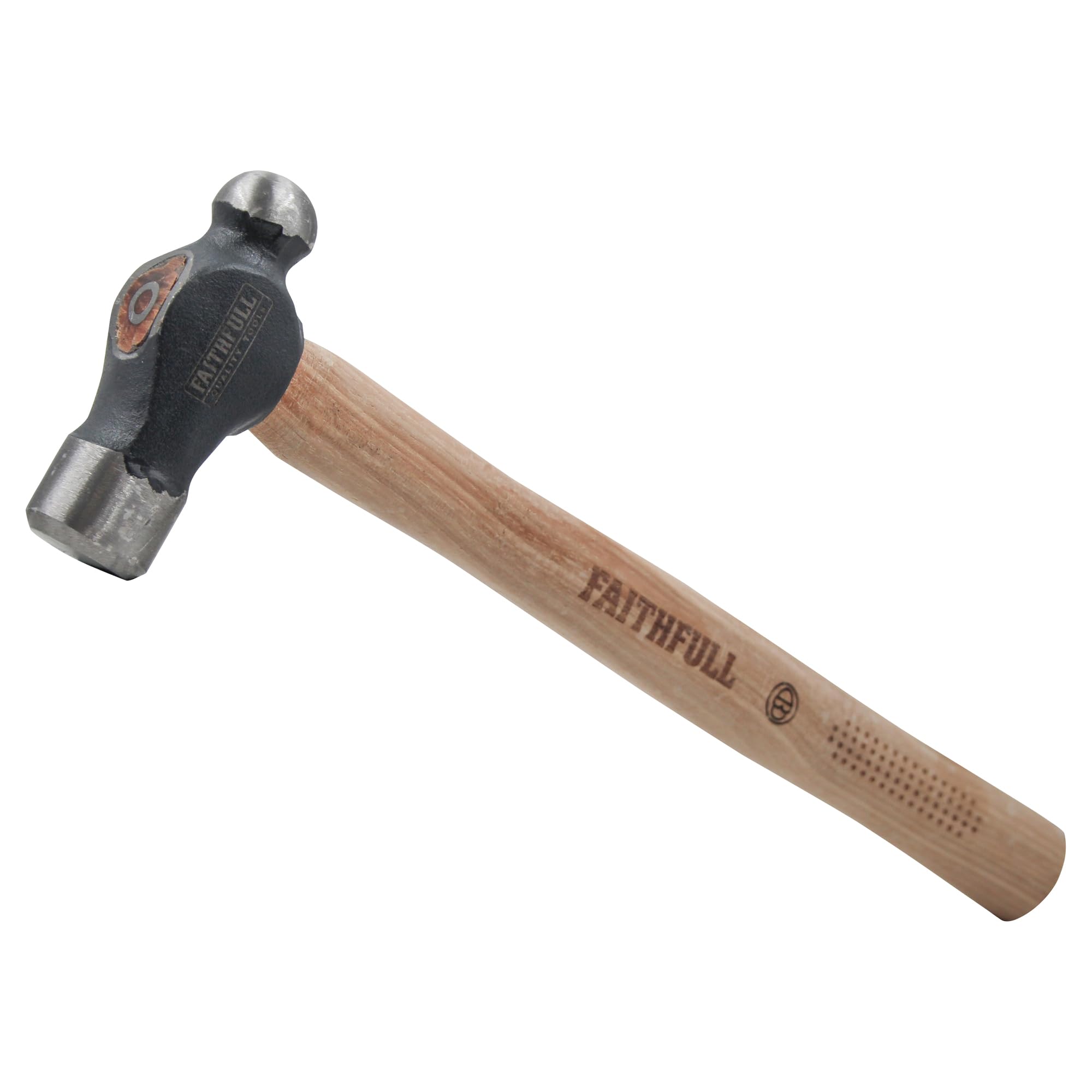 Faithfull 1lb Ball Pein Hammer Hickory Handle 454g (1lb)