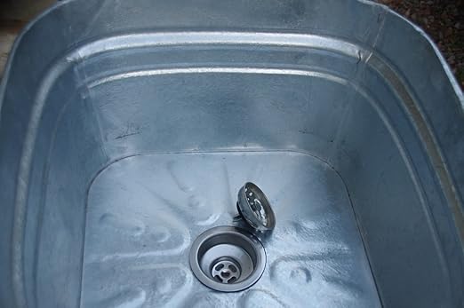 Square Wash Tub With Standard 1 1 2 Tailpiece Kitchen Sink Basket