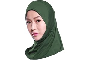GladThink Womens Muslim Mini Hijab Scarf With More colors Army