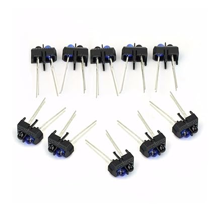 SODIAL (R) Neue 10er TCRT5000L TCRT5000 reflektierenden optischen Sensor Infrarot-950mm 5V 3A