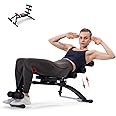 MERACH Ab Machine, Multi-Functional Adjustable Ab Trainer, Ab Workout Bench for Home Gym, Sit Up Machine for Abdominal, Exercise Chair for Full Body Workout
