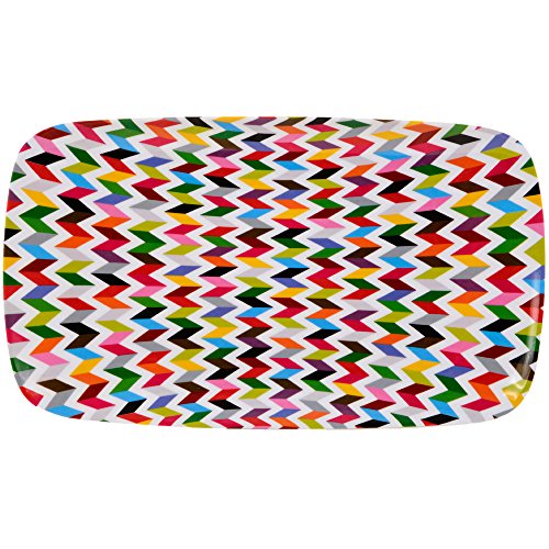 French Bull - Melamine Serving Platter - 13-1/2-Inch by 8-Inch Serving Tray - for Indoor and Outdoor Entertaining - Ziggy