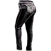 Jack David /Rock & Stone Women's Plus Size Stretch Premium Blue Black Denim Jeans Slim Bootcut Skinny Pants