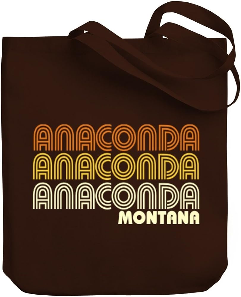 Teeburon Anaconda retro color Canvas Tote Bag Amazon.co.uk Shoes & Bags