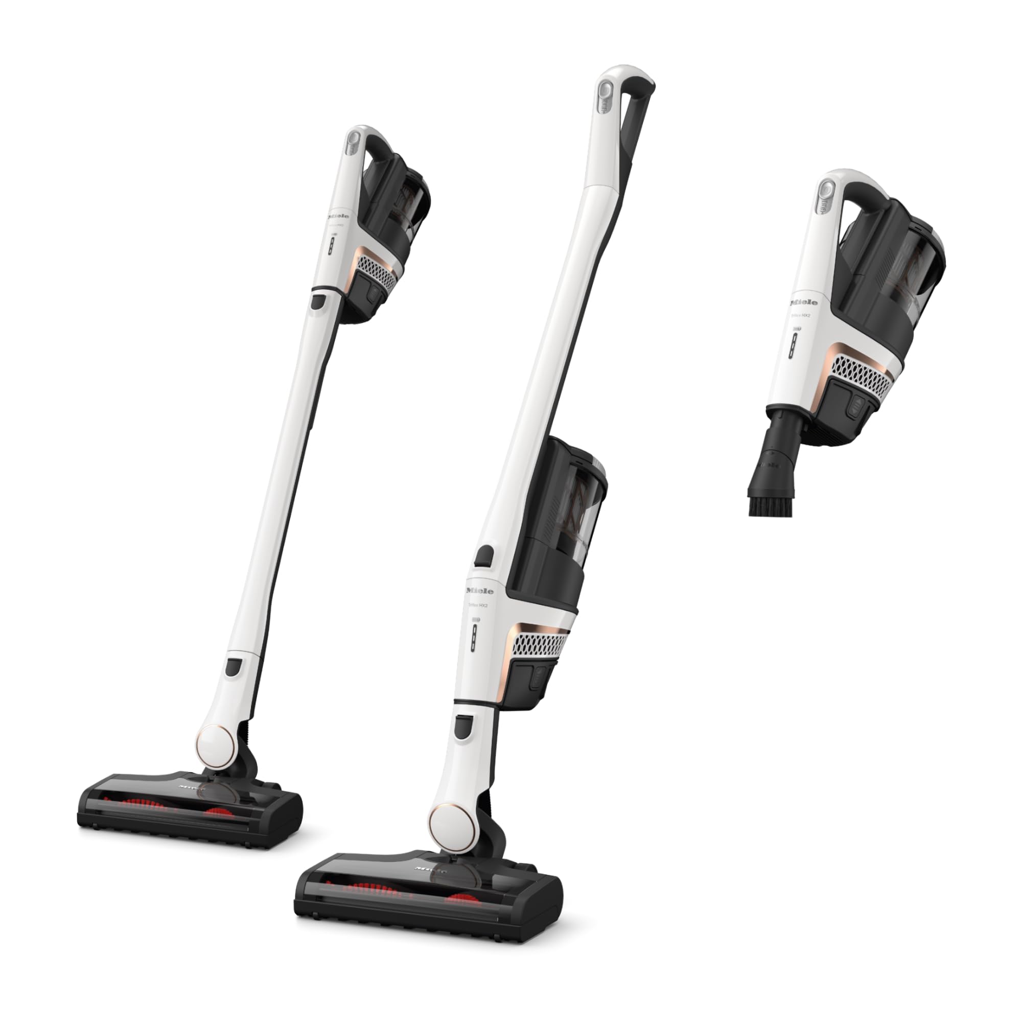 Miele Triflex HX2 Cordless Stick Vacuum Cleaner, 60 min runtime, Lotus White / Rose Gold