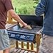 SolutioNerd American Cedar Wood Grill Scraper Limited $14.99 Sale | Real Genuine Leather Grip and Bottle Opener Handle | Bristle Free Safe BBQ Tool | All Natural Use to Clean Grates and Oil