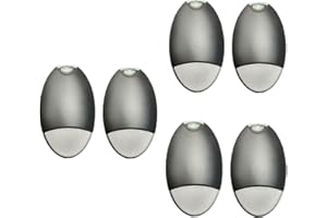 E2 LIGHTING Mini Wall Pack Emergency Light with Battery Backup Photocell Sensor (Black 6- Pack)