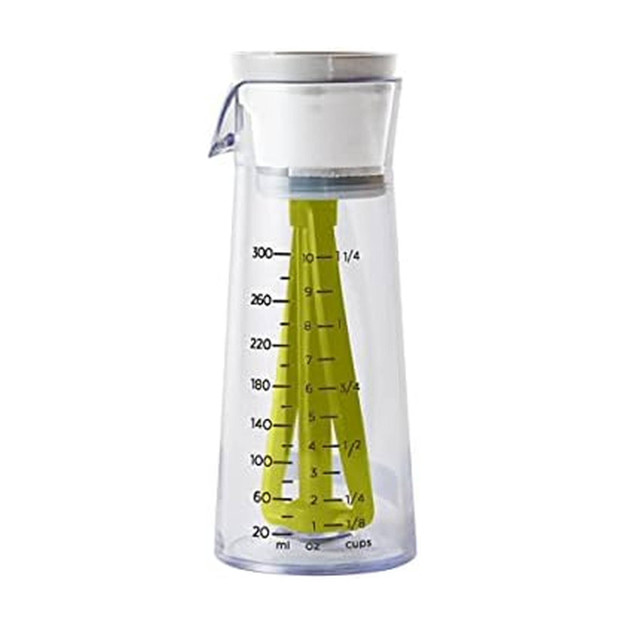 Chef'n Emulstir Salad Dressing Mixer Bottle, Make Salad Dressings and Vinaigrettes in Seconds, 300 ml,Green
