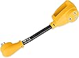 Camco (55165) Heavy Duty RV Dogbone Electrical Adapter with Innovative 180 Degree Bend Design and Easy PowerGrip Handle - 15 Amp Male to 30 Amp Female, 12"