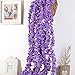 Crt Gucy 2 Pack 13 FT Artificial Hydrangea Flower Vine Wisteria Vines Cattleya Flowers Plants for Home Hotel Office Wedding Party Garden Craft Art Décor, Dark Purple