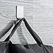 8 Pcs Adhesive Hooks, OUTOWIN Stainless Steel Wall Hooks Waterproof Hanger for Robe, Coat, Towel, Keys, Bags, Home, Kitchen, Bathroom