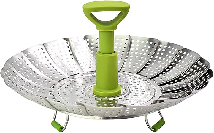 Alacritua Dünsteinsatz Edelstahl - Klappbarer Dampfgarer Für Gemüse & Fisch