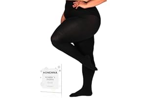 HONENNA Queen Plus Size Fleece Lined Tights, 11+ Colors Thermal Warm Winter Tights for Women, Medias Termicas Mujer Invierno