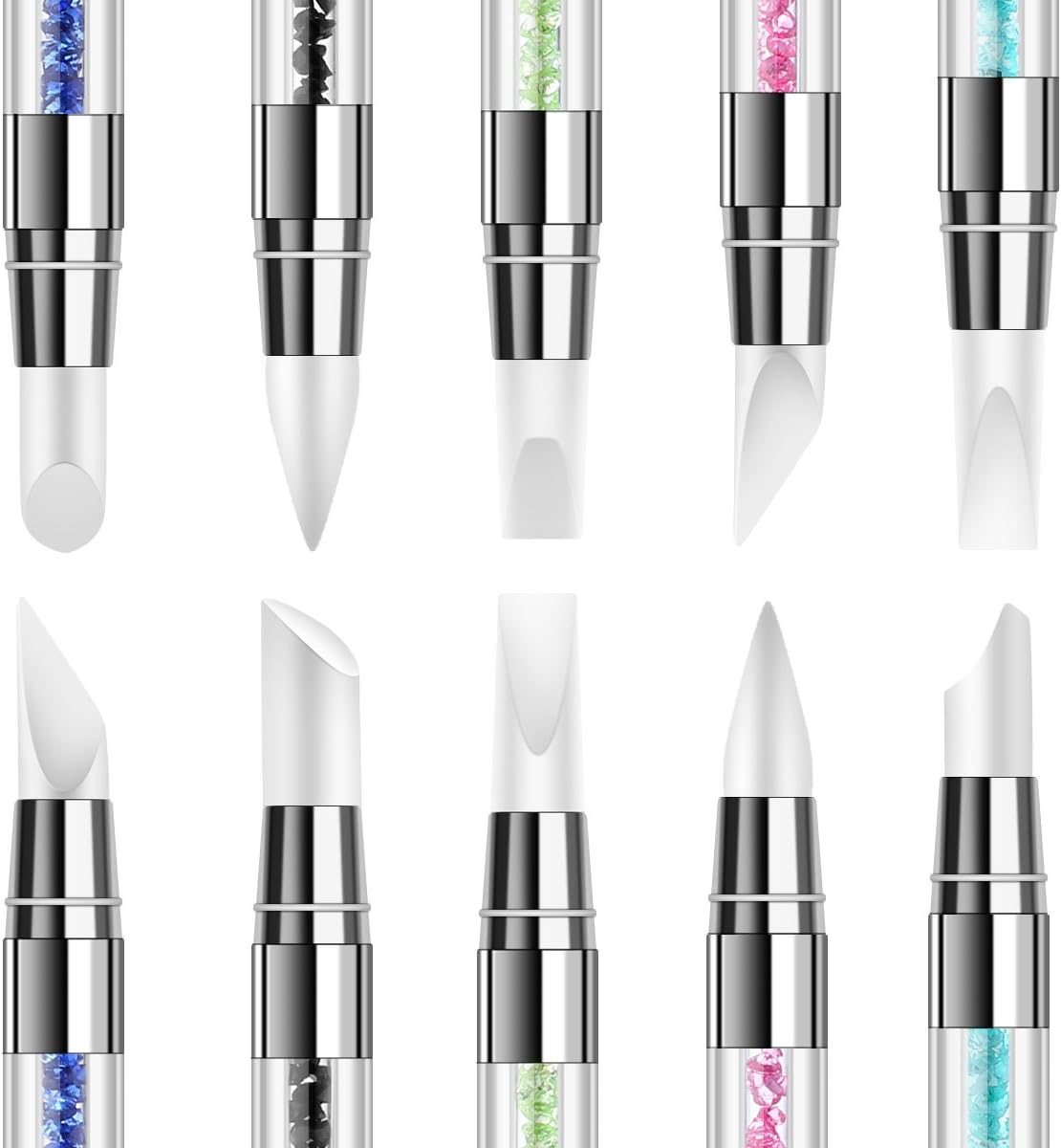 5 Pcs Acrylic UV Gel Nail Art Design Dotting Painting Drawing Polish Brush Pen Dotting Tools Set for Nail Art Embossing Stylus for Painting (5Pcs Nail Art Sculpture Pen) - Image 4