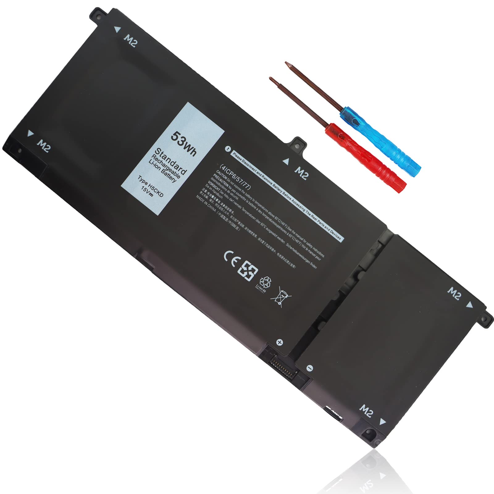 53Wh H5CKD 15V Battery for Dell Inspiron 5300 5301
